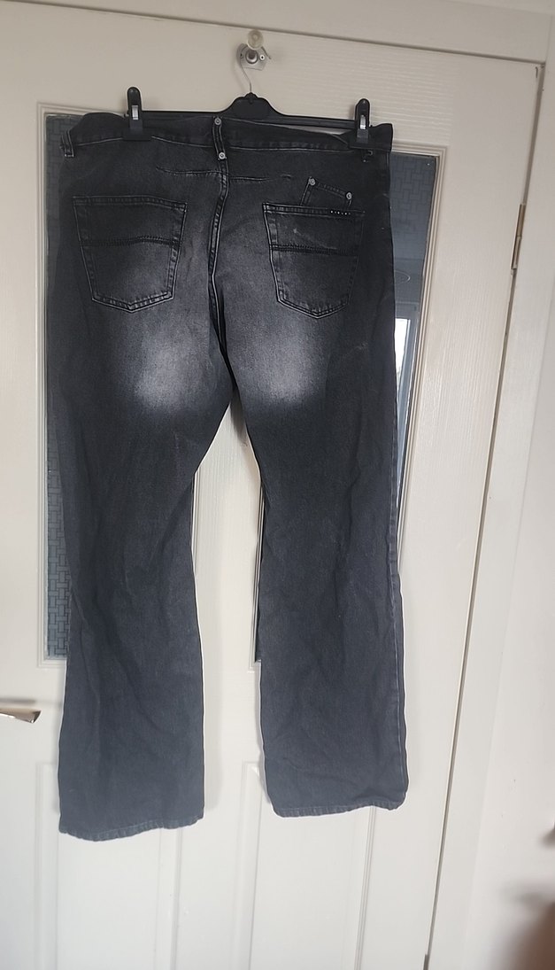 Koyu Gri Yıkamalı Denim Jean 54 beden — görsel 5/14