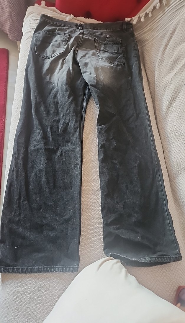 Koyu Gri Yıkamalı Denim Jean 54 beden — görsel 11/14