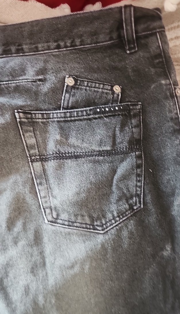 Koyu Gri Yıkamalı Denim Jean 54 beden — görsel 12/14