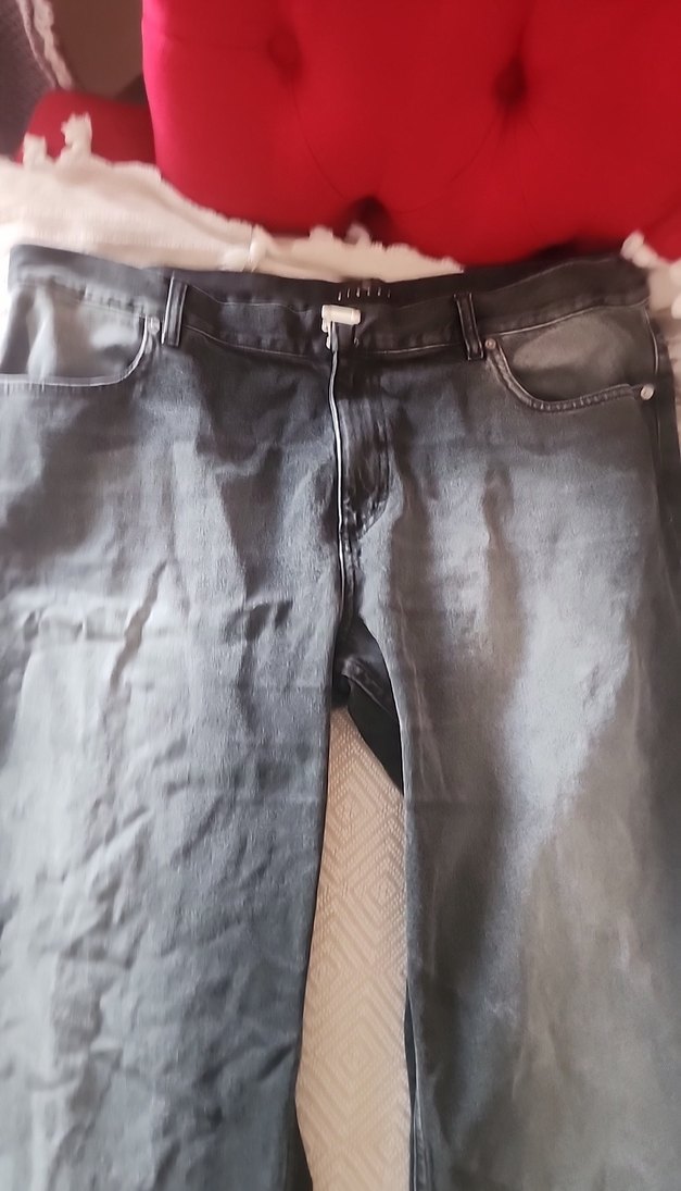 Koyu Gri Yıkamalı Denim Jean 54 beden — görsel 8/14