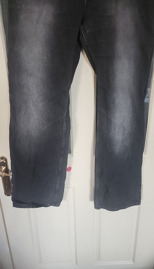 Koyu Gri Yıkamalı Denim Jean 54 beden — görsel 3/14