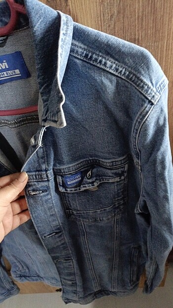 l Beden mavi Renk Oversize kot ceket