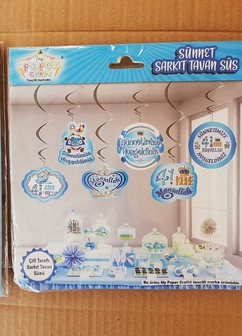 Beden mavi Renk Sünnet Süsü YENİ Kullanılmamış {2 Adet} #sünnet #sünnetdüğünü #s