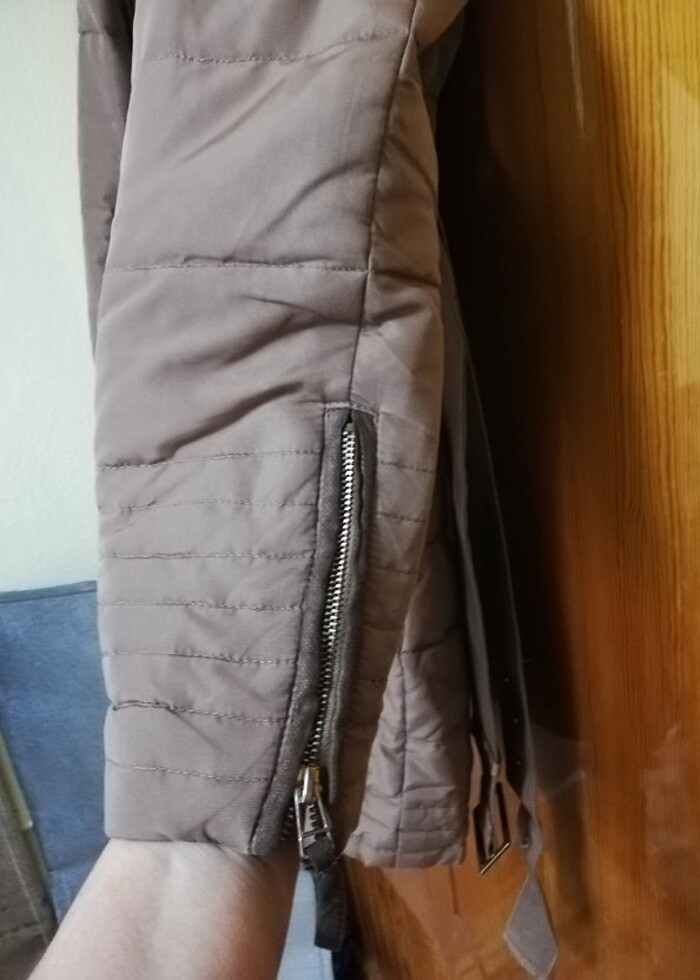 Defakto kapşonlu kaban  - Görsel 5