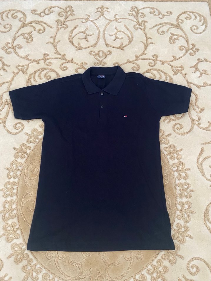Tommy Hilfiger Siyah Erkek Polo Tişört - Görsel 2