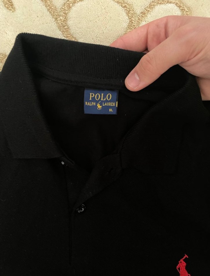 Siyah Polo Yaka Tişört - Görsel 3