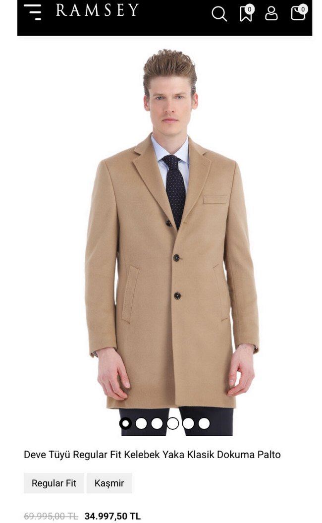 RAMSEY DEVE TÜYLÜ KAŞMİR PALTO - Görsel 3