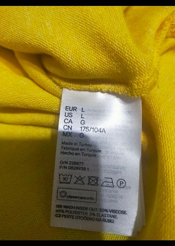 H&M Sarı Kadın Boğazlı Triko Kazak
