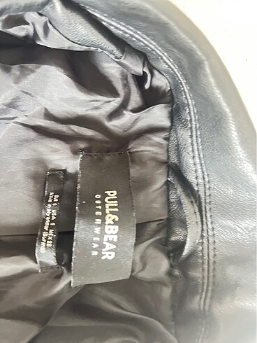 Pull and bear deri ceket - Görsel 4