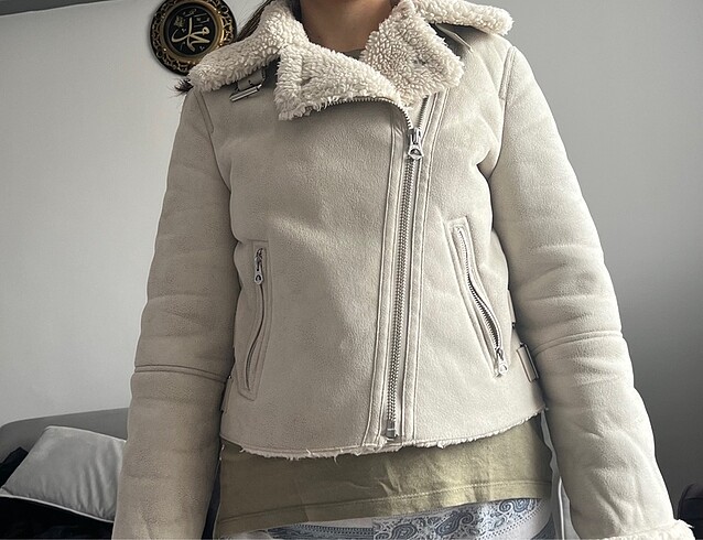 Bershka içi yünlü mont