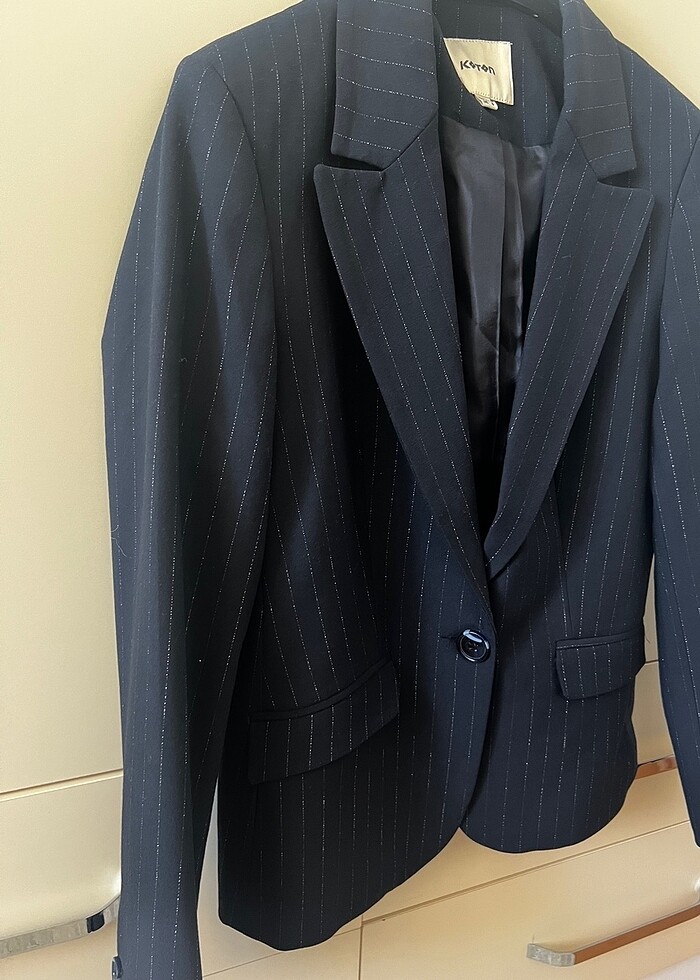 Moton çizgili ceket - Görsel 3