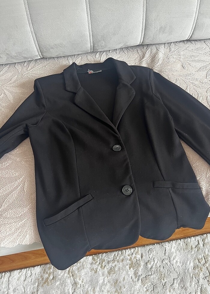 Kısa blazer ceket - Görsel 2
