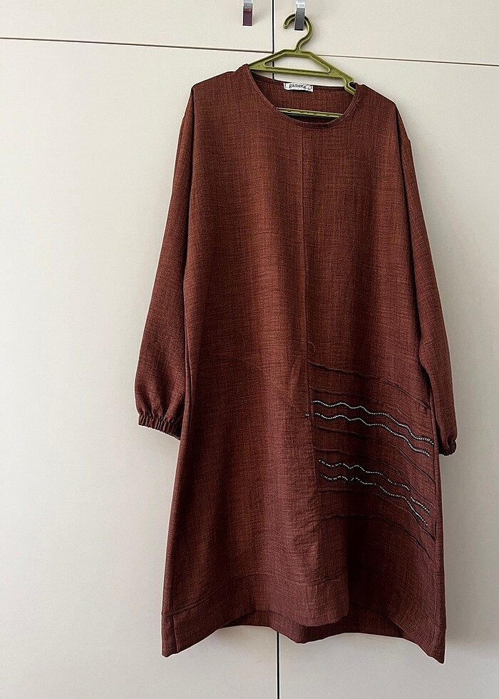 Kahverengi tunik - Görsel 4