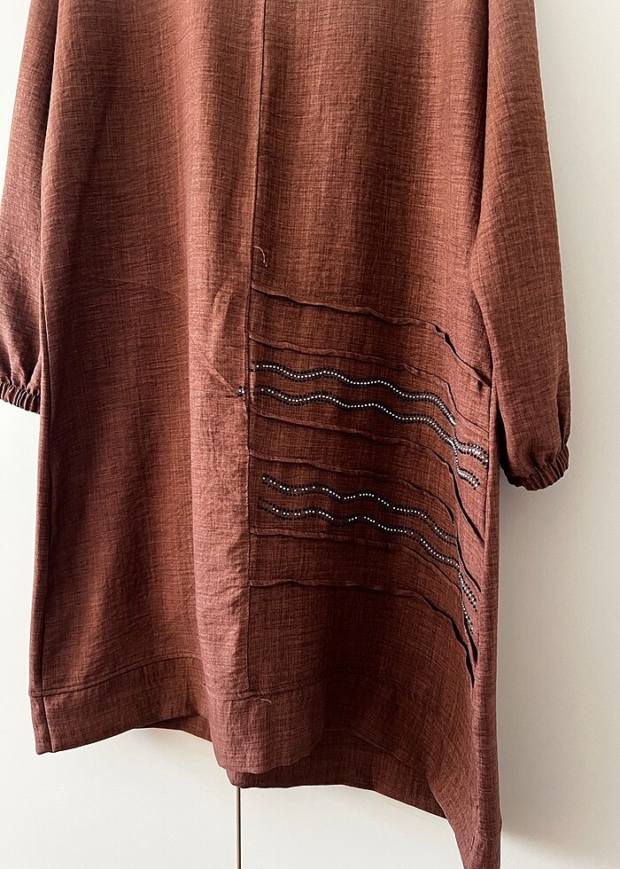 Kahverengi tunik - Görsel 5