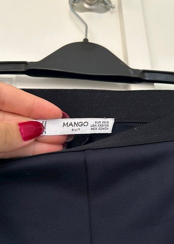 s Beden Düz Siyah Piliseli Kadın Kumaş Pantolon