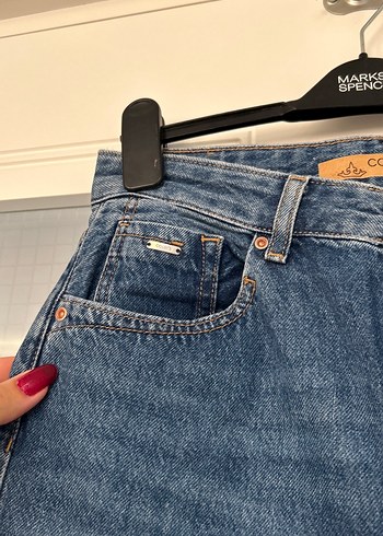 36 Beden Mavi Kadın Midi Boy Kot Pantolon