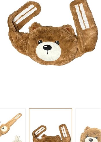 Kahverengi Peluş Ayı Oyuncak sıcak su torbası - Görsel 2