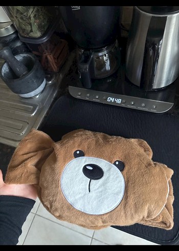 Kahverengi Peluş Ayı Oyuncak sıcak su torbası - Görsel 3