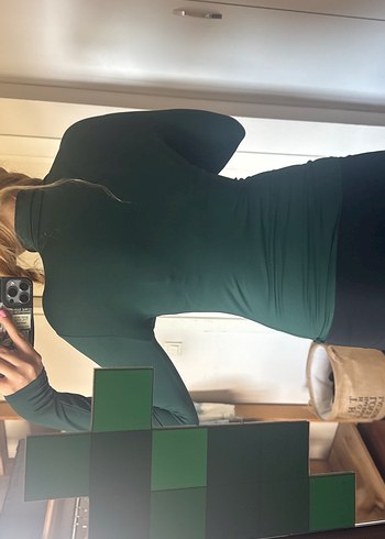 Yeşil Balıkçı Yaka bluz - Görsel 3