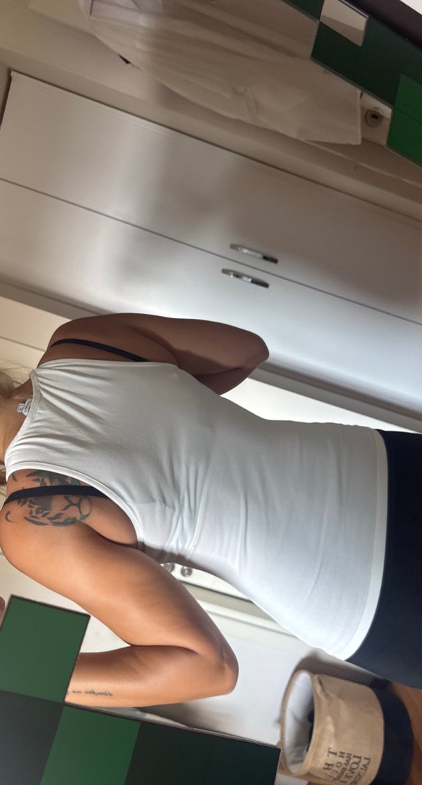 Pamuklu Beyaz Straplez Atlet - Görsel 3