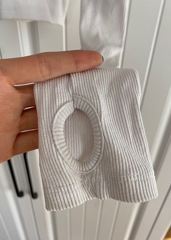 Beyaz Uzun Kollu Bluz - Görsel 4