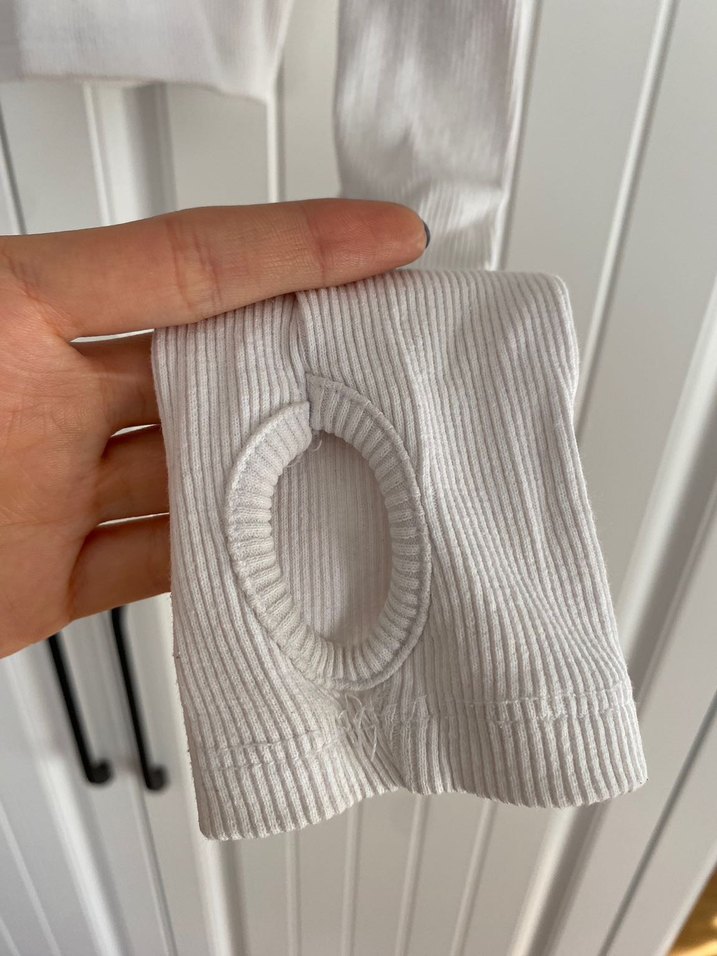 Beyaz Uzun Kollu Bluz - Görsel 4