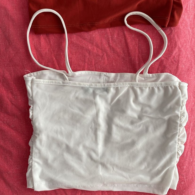 Beyaz ve kiremit rengi crop - Görsel 4