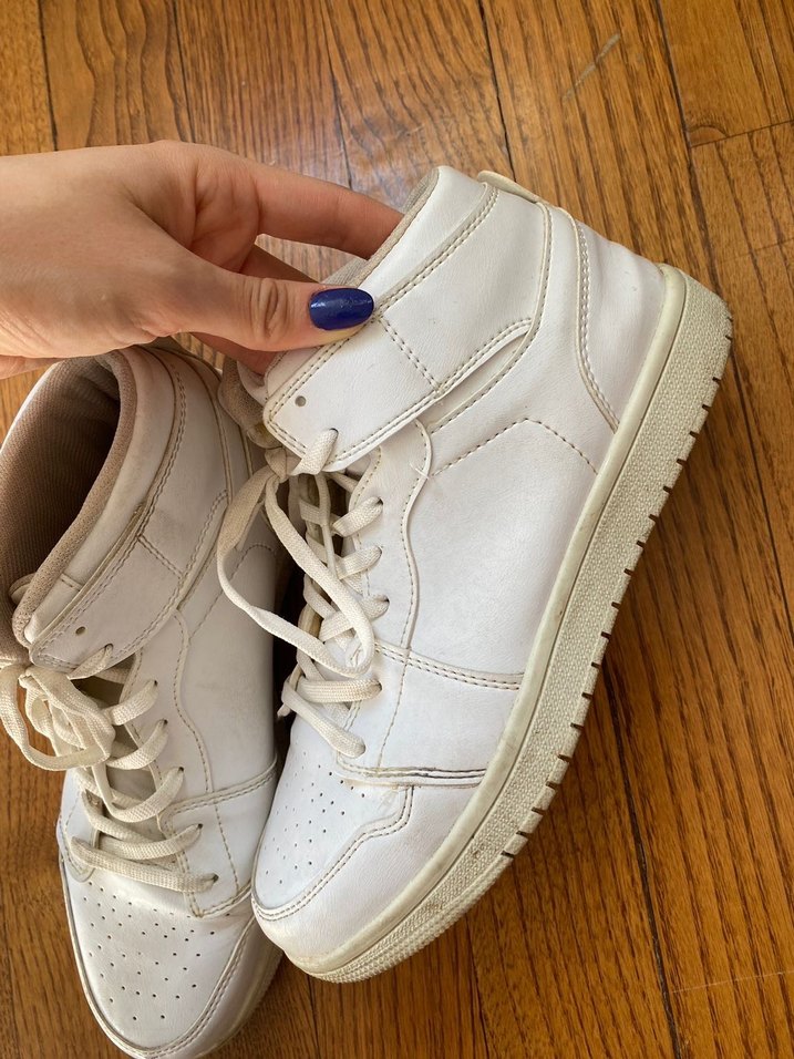 Bilekli beyaz kadın Spor Ayakkabı - Görsel 5