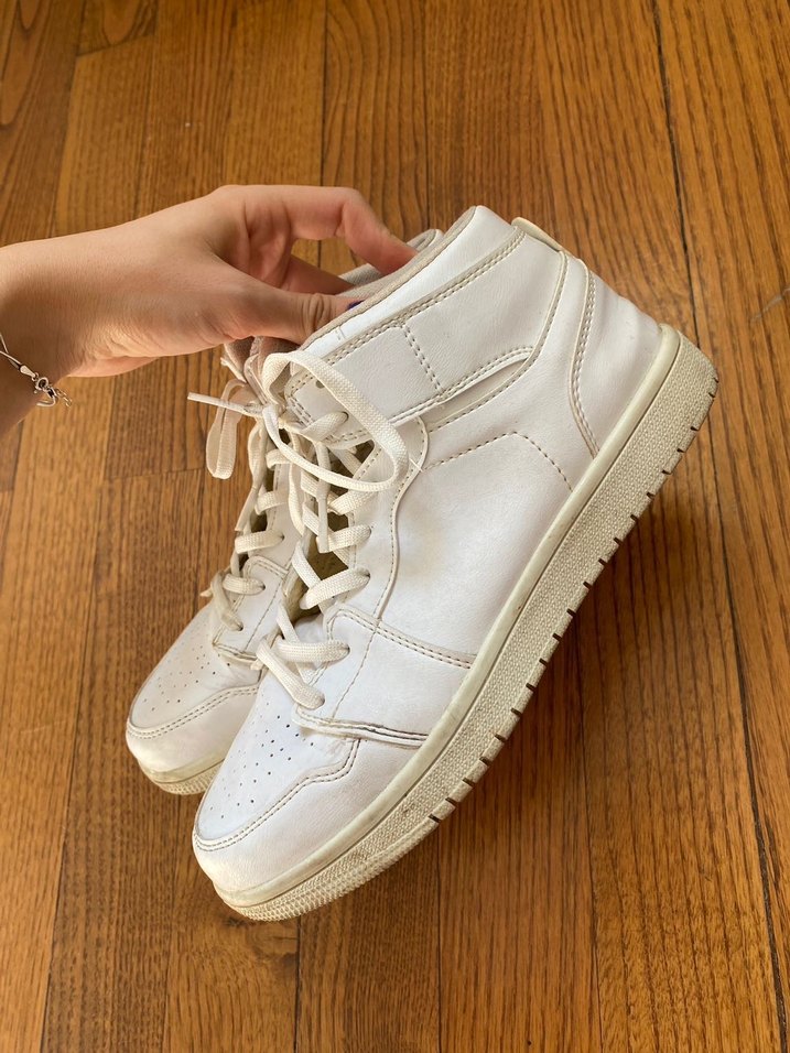 Bilekli beyaz kadın Spor Ayakkabı - Görsel 3