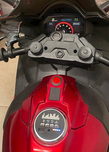 Kırmızı Elektrikli Çocuk Motosikleti - Görsel 3