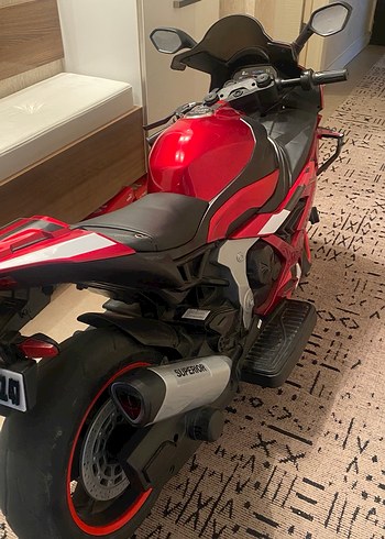 Kırmızı Elektrikli Çocuk Motosikleti - Görsel 2