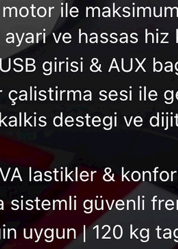 Kırmızı Elektrikli Çocuk Motosikleti - Görsel 5