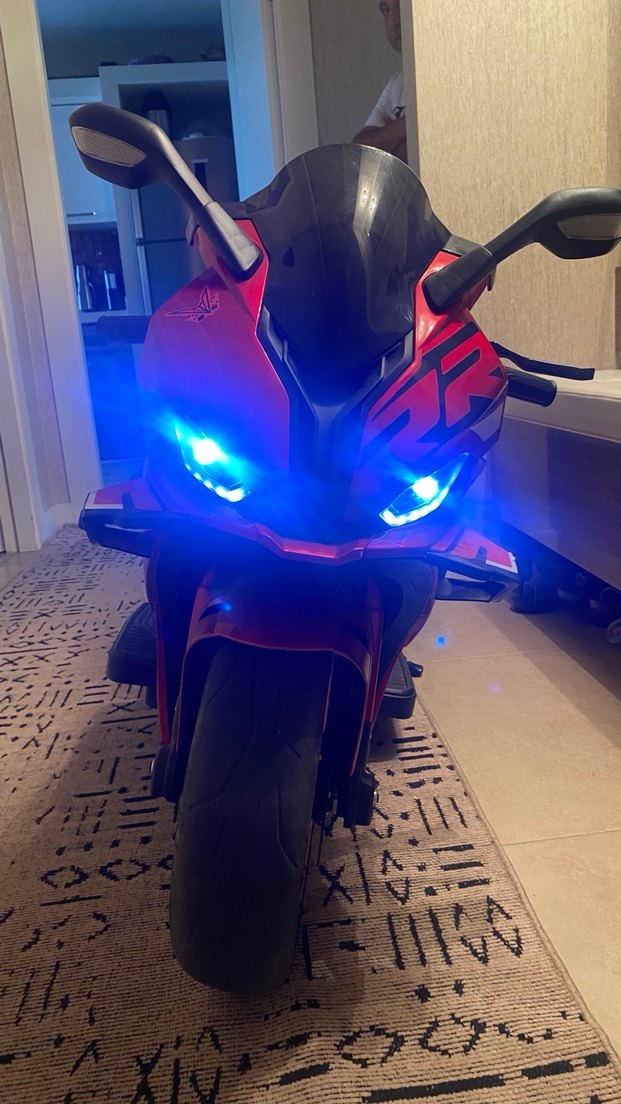 Kırmızı Elektrikli Çocuk Motosikleti - Görsel 4