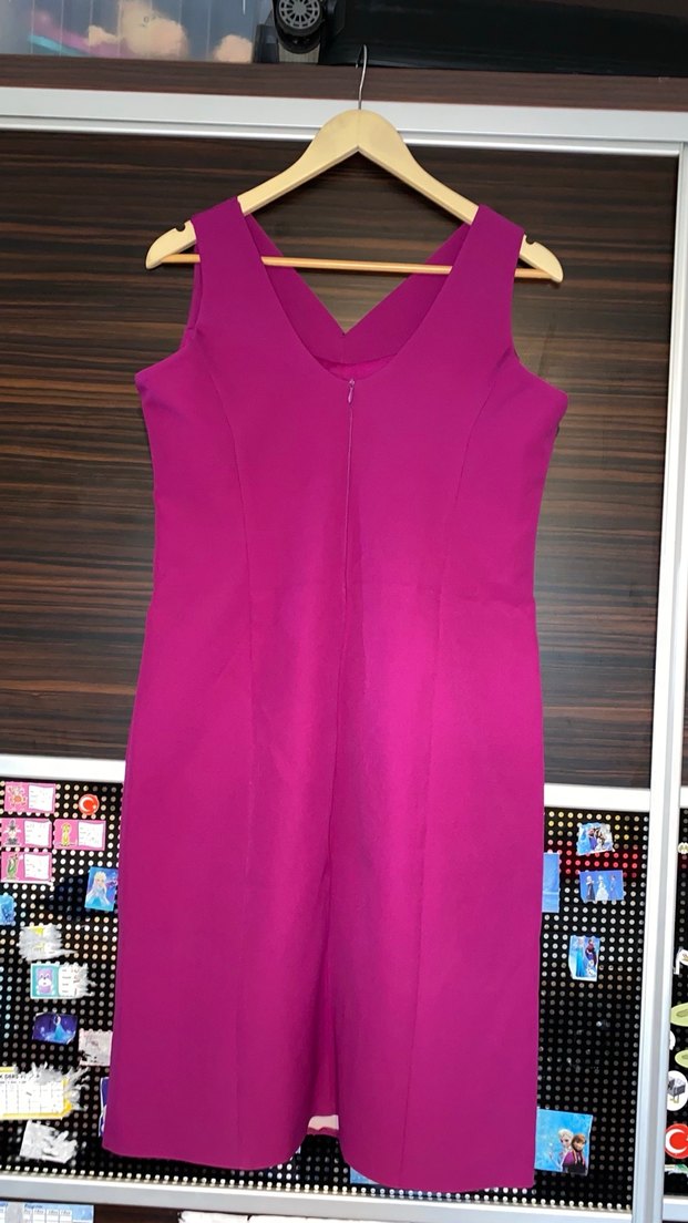 Mürdüm V Yakalı Abiye Elbise - Görsel 2