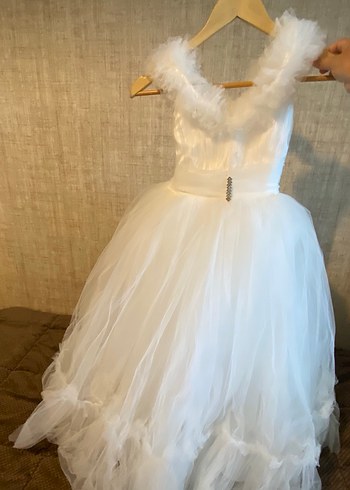 Beyaz Kız Çocuk Gelinlik - Görsel 3