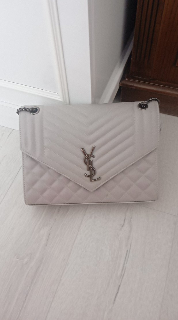 Gri Deri Kadın Çanta - Modern Klasik - Görsel 2