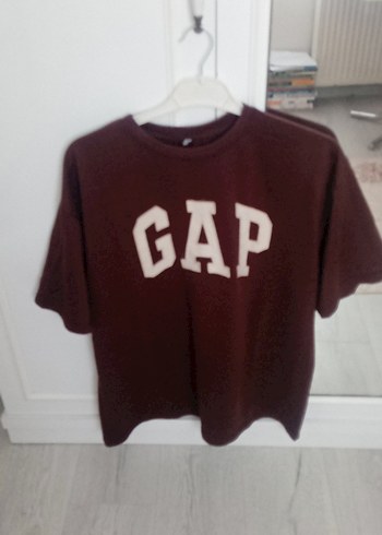 Kız Çocuk Kahverengi GAP Baskılı Tişört - Görsel 2