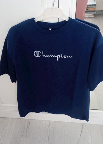 Champion Mavi Kadın Kısa Kollu Tişört - Görsel 2
