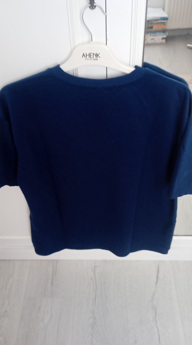 Champion Mavi Kadın Kısa Kollu Tişört - Görsel 3