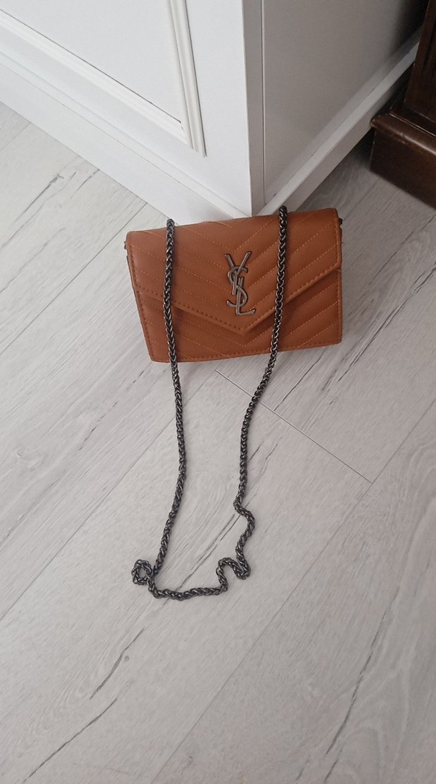 Kahverengi Deri Kadın Çanta - Görsel 3