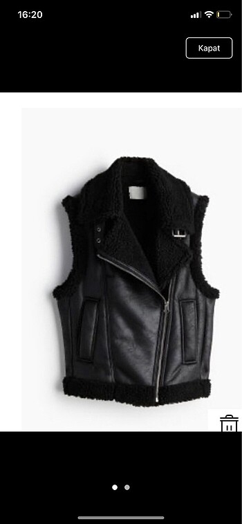 H&M yelek sıyah