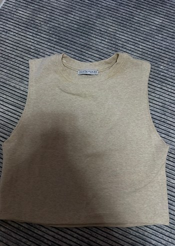 Krem rengi mini kolsuz croo - Görsel 2