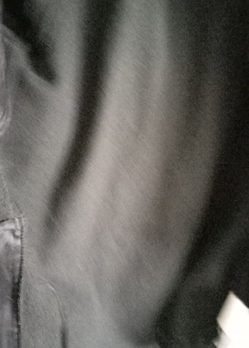 Siyah Midi Boylu Fermuarlı Rahat Kesim erkek Mont - Görsel 9