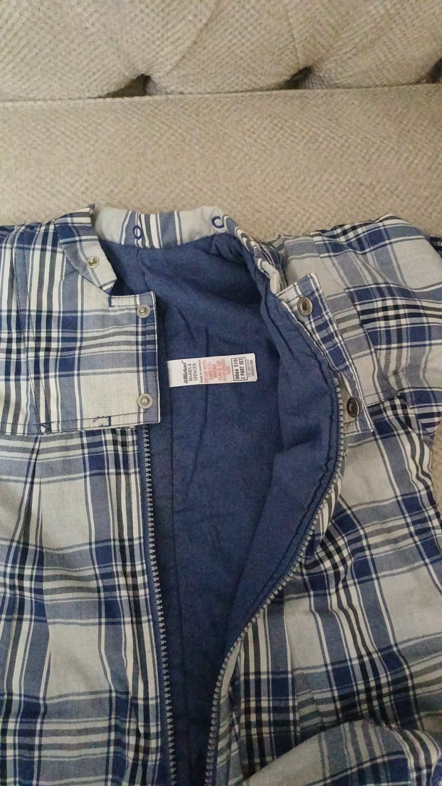 Mavi Gri Bebek Erkek Tulum - Görsel 3