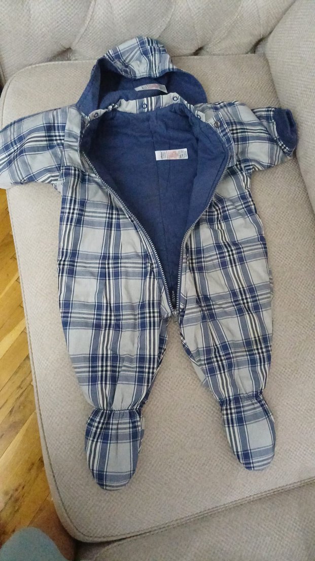 Mavi Gri Bebek Erkek Tulum - Görsel 2