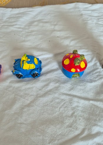 Renkli Oyuncak Araba, Uğurböceği ve Lavanta Figürleri - Görsel 3