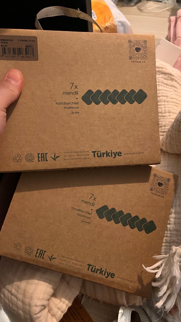 Caramell Pamuk Bebek Bezi Seti - Görsel 2