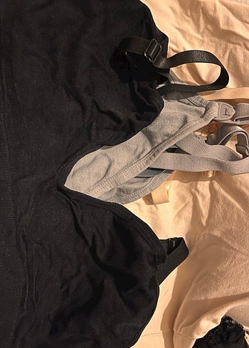 Gri ve Bej emzirme sütyeni - Görsel 2