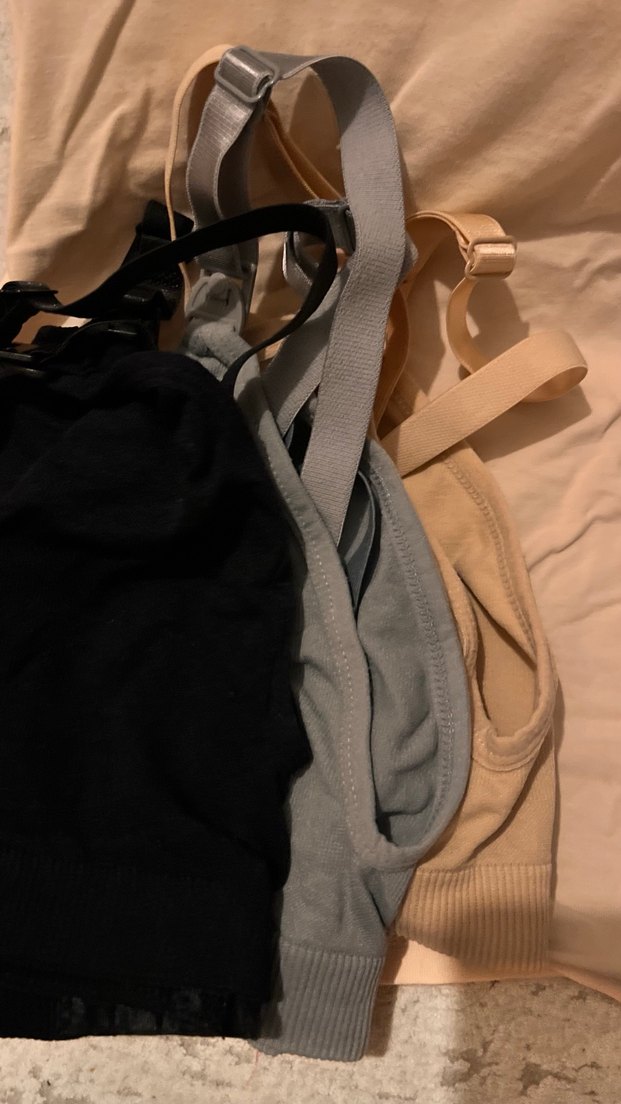 Gri ve Bej emzirme sütyeni - Görsel 3