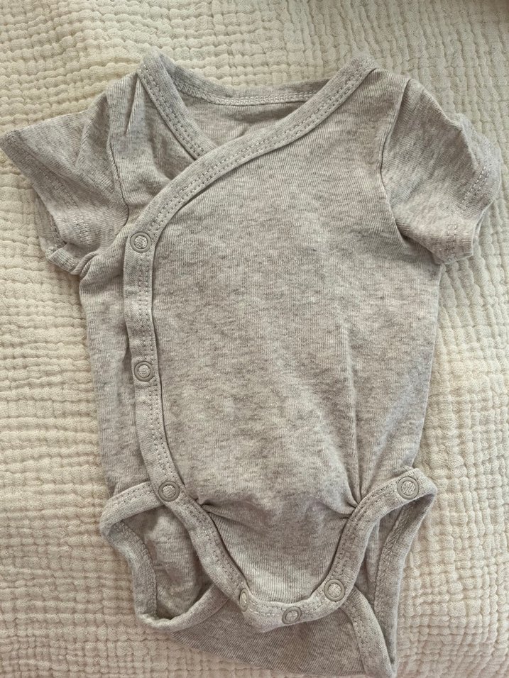 5'li Beyaz Kısa Kollu Anvelop Bebek Zıbını - Görsel 2